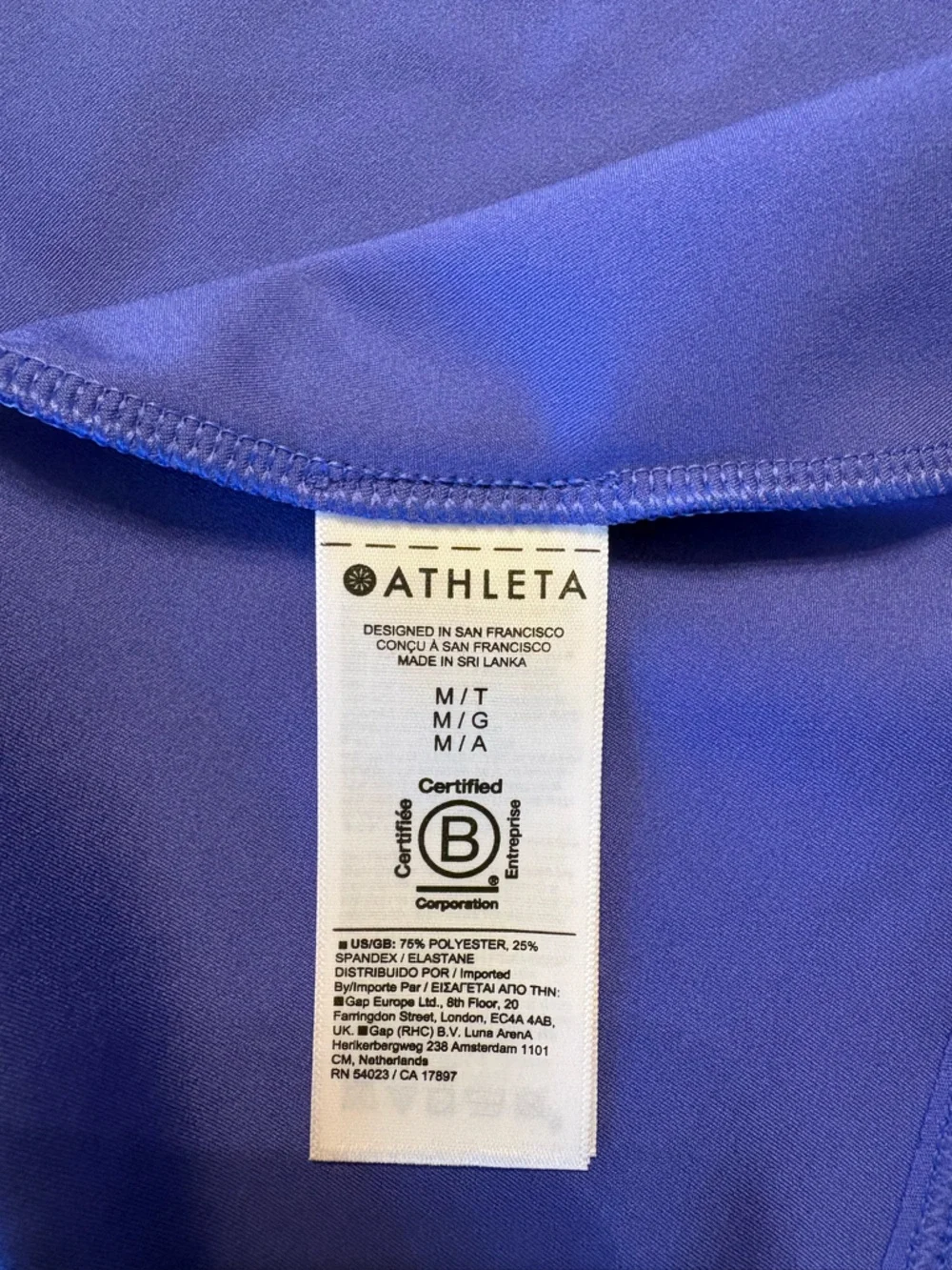 Athleta Conscious Dress in
Lazurite Blue  Size Medium/Tall - Picture 6 of 6
